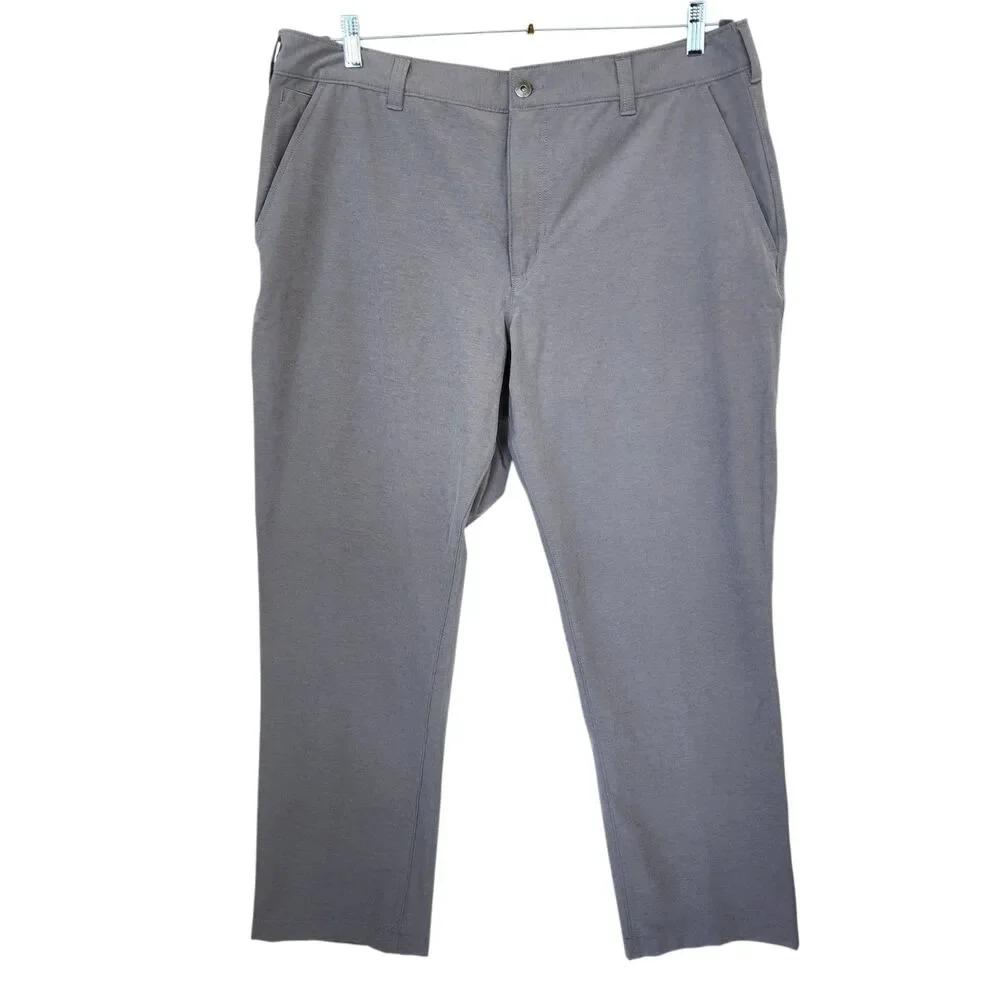 Duluth Trading Co. Men's Pants Size 38x30 Gray Standard Fit Work Trousers